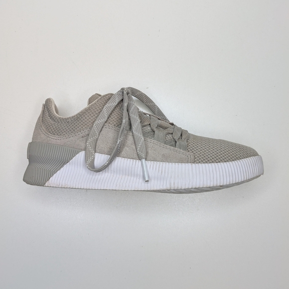 Sorel Shoes - Sorel Out N About Sneakers Leather Fabric Beige Tan Gray Women's Size 5